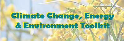 Climate Change, Energy and Environment Toolkit Button