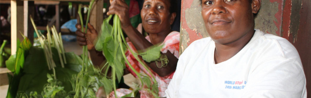 International Development Faculty image - photo of 2 Pacific Island ladies at the food market